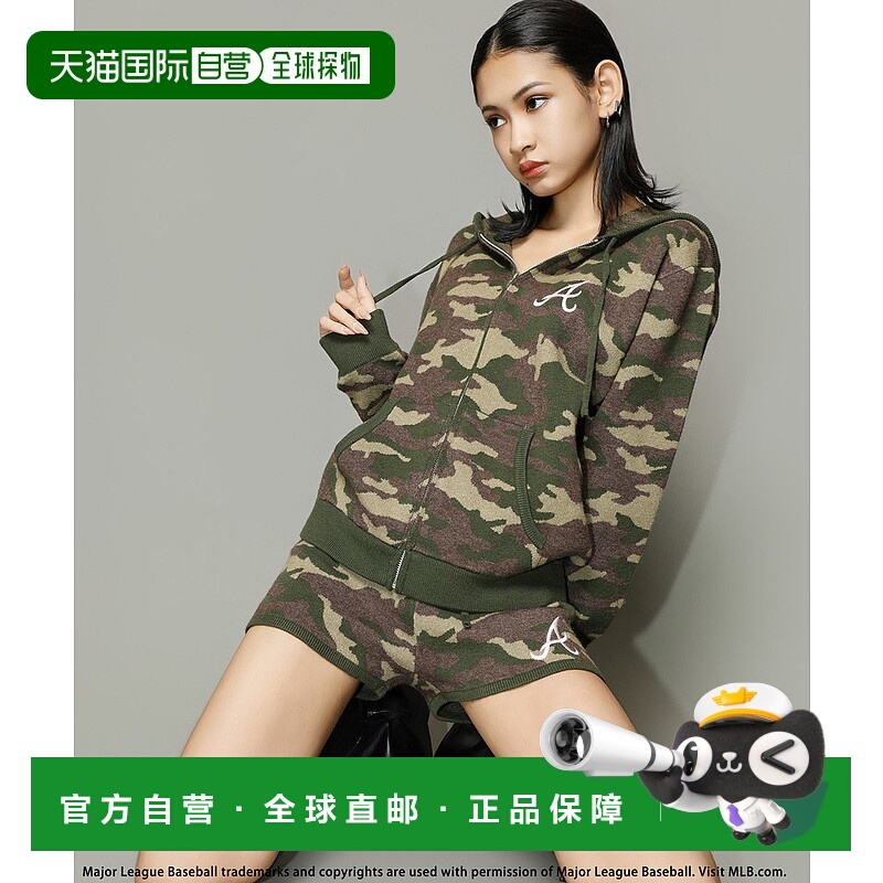 1h可退 日本直邮BACK TO THE FIELD 女装 刺绣logo针织套装 宽松