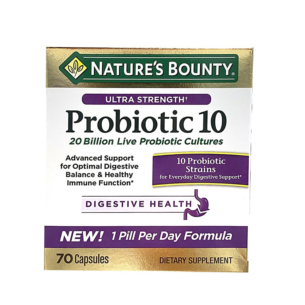 美国直邮Naturesbounty自然之宝调理益生菌调理肠道改善腹泻70粒