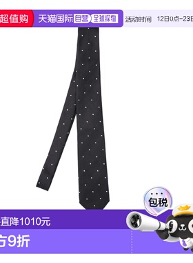 1h可退 香港直邮Tom Ford 汤姆 福特 男士 黑色领带 STE001S0251N