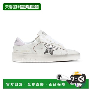 白色 美國奧萊直發 goose白色山羊皮革Stardan運動鞋 自營golden