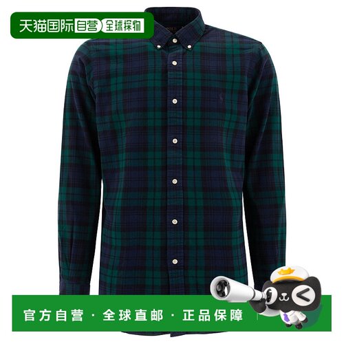1h可退 香港直邮Polo Ralph Lauren Polo 拉夫 劳伦 男士 格子衬