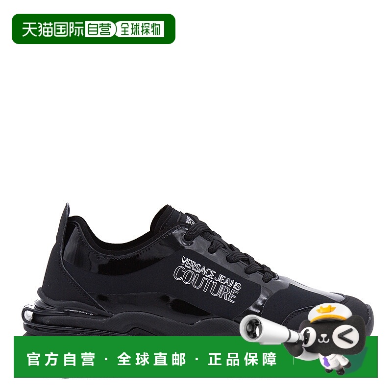 1h可退 香港直邮Versace Jeans 范思哲 男士 黑色运动鞋 79YA3SIB