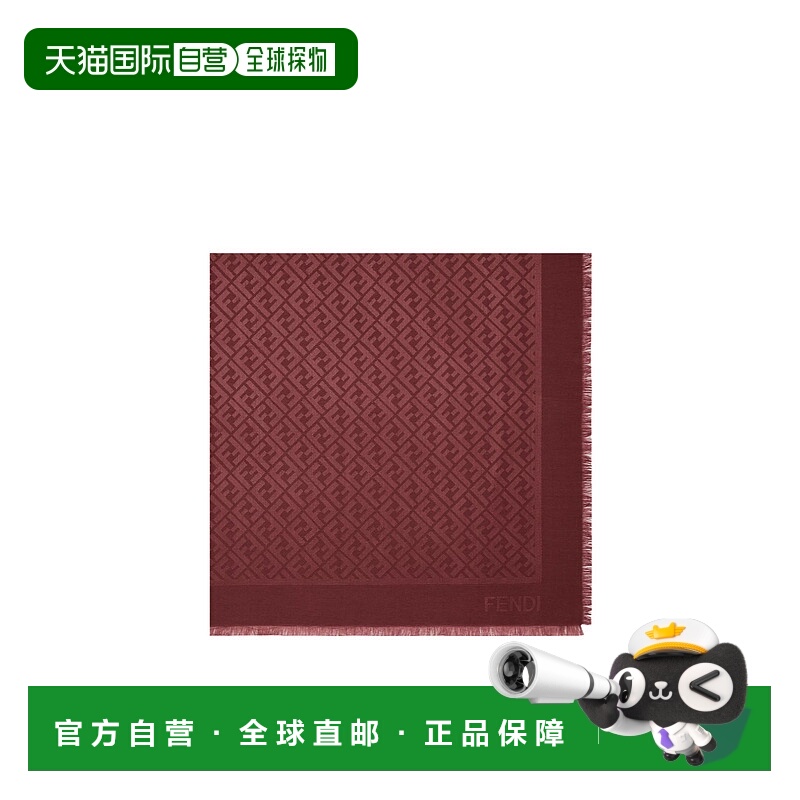 香港直邮FENDI 女士围巾 FXT069AJW7F0TX1 SS2026 红色 SCIARPE &