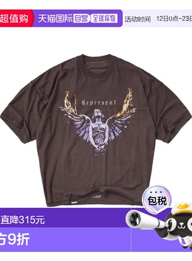 1h可退 香港直邮Represent 男士 and Polos T恤黑色上衣 MLM10017