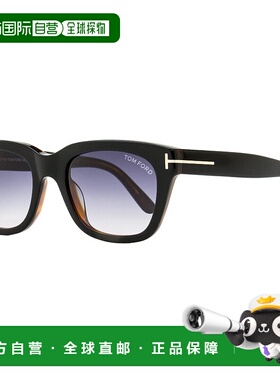 自营 Tom Ford 中性 Snowdon 太阳镜 TF237 05B 黑色/哈瓦那 52