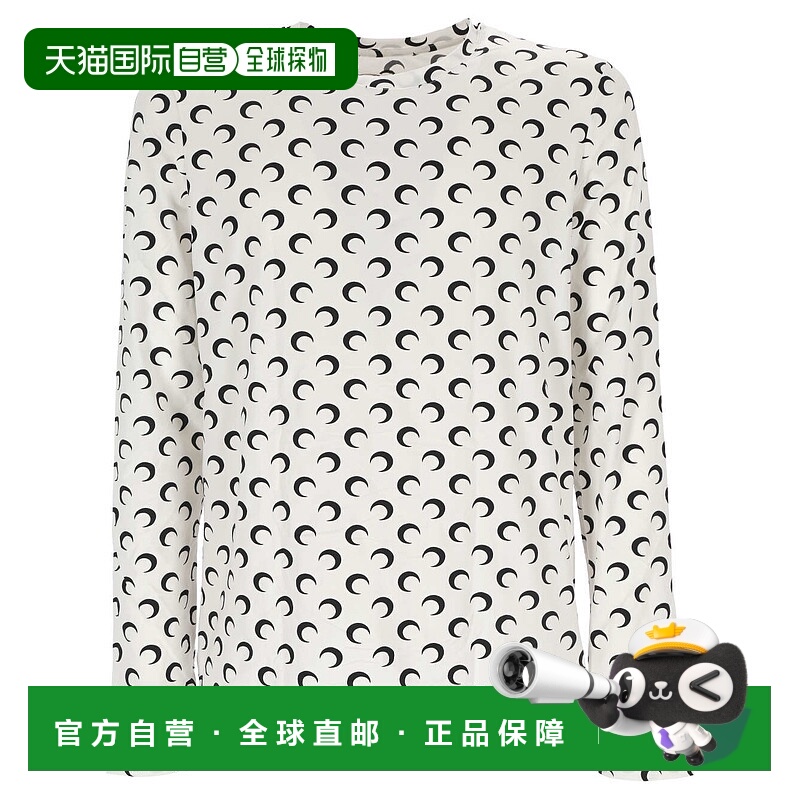 1h可退 香港直邮MARINE SERRE 男士T恤 MTO116ACJER0001WH00 SS20