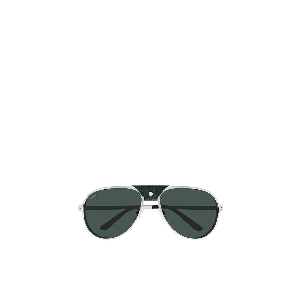 CARTIER 男士太阳镜 CT0296S004 SS2025 绿色 全框太阳镜