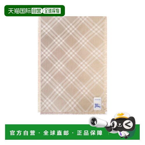 香港直邮BURBERRY 女士围巾 81258431 AW2026 花色 格纹围巾