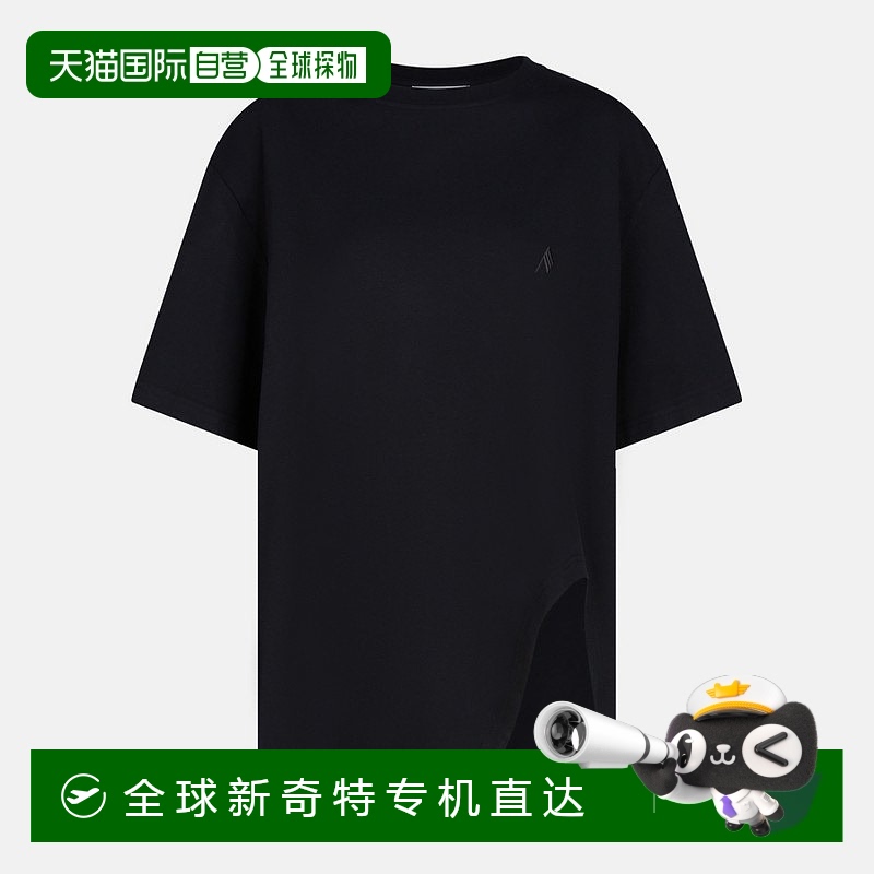1h可退 香港直邮The Attico 女士 黑色棉质T恤 251WCT00350JJJ025