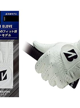 日本直邮Bridgestone普利司通高尔夫手套 GLG12 男士黑色23cm