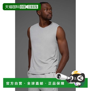 男款 香港直邮alo 网球背心 纯色休闲宽松圆领无袖 m2033rWhit yoga