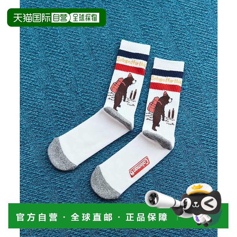 1h可退 日本直邮Coleman男女同款别注1P袜子 膝下中筒设计 日常户