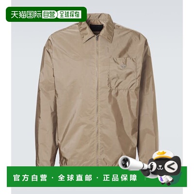 香港直邮潮奢 Prada 普拉达 男士 Re-Nylon 拉链衬衫外套夹克