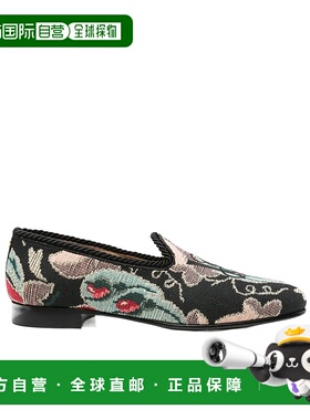 香港直邮Valentino 花卉图案套穿式乐福鞋 YS0L12MJX华伦天奴