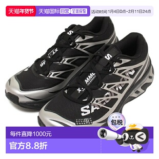 日本直邮MM6 Maison Margiela SALOMON XT 黑色银色男士运动鞋 -
