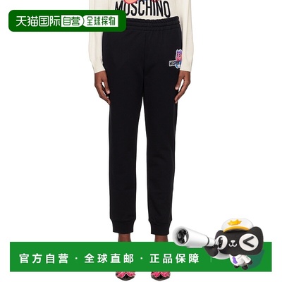 香港直邮潮奢 Moschino 莫斯奇诺 女士 黑色 Puzzle Bobble 运动