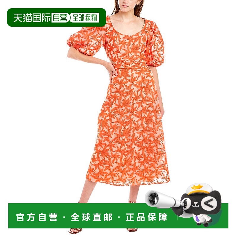 自营 Keepsake Parallel 中长早秋新款连衣裙 红色 美国奥莱直发