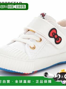 日本直邮Moonstar 儿童婴儿鞋 CARROT CR B40KTG 白色 Hello Kitt