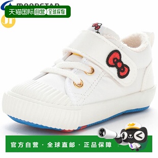 日本直邮Moonstar 儿童婴儿鞋 CARROT CR B40KTG 白色 Hello Kitt