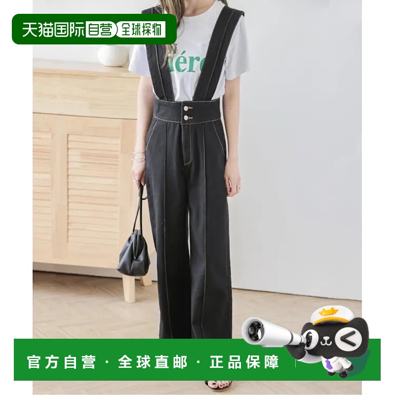1h可退 日本直邮La-gemme 女士休闲风格牛仔连身裤 宽松舒适 美观