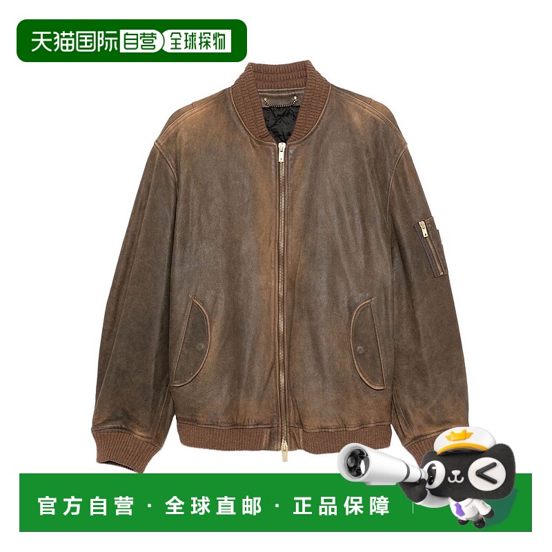 1h可退 香港直邮GOLDEN GOOSE 男士 拉鍊飛行員夾克 GUP02489P002