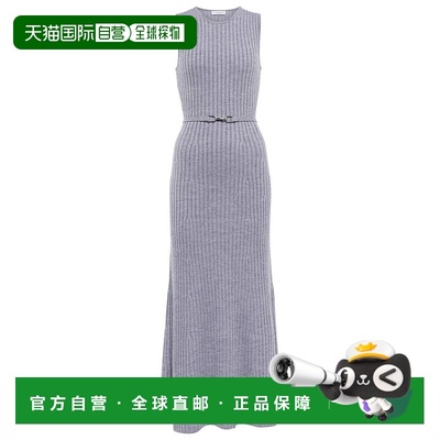 1h可退 香港直邮Gabriela Hearst 女士 Meier 罗纹针织中长连衣裙