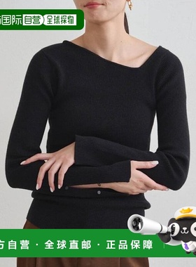 1h可退 日本直邮官方授权 earthy_ 罗纹不对称针织衫内搭连衣裙