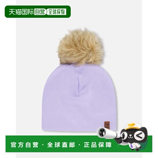自营deux par deuxStretch Jersey Hat Purple with Pompom - pur