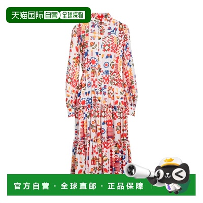 香港直邮Dsquared2 二次方 女士 衬衫式连衣裙 red红色 舒适时尚