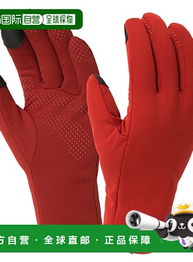日潮跑腿Montbell男士越野手套红色五指保暖耐磨户外休闲1118269