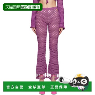 香港直邮潮奢 紫色长裤 Moschino 女士 231EA038 莫斯奇诺 1h可退