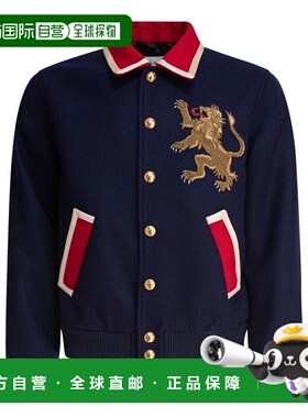 香港直邮CELINE 男士夹克 RV0KC239D07RB SS2025 蓝色 衬衫领棒球