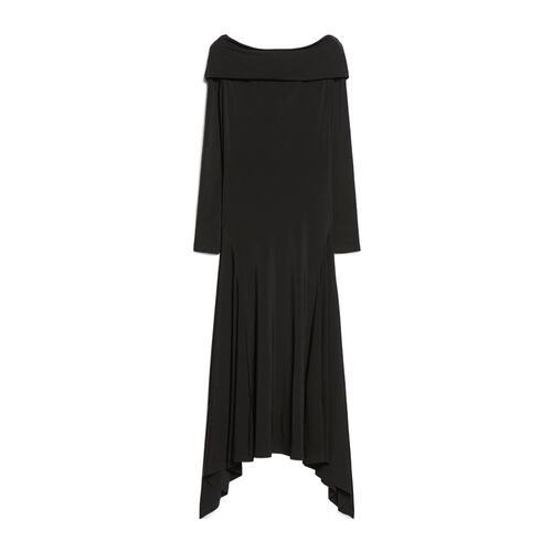 MAX MARA 女士半身裙 1626034106001 AW2024 黑色 长袖连衣裙