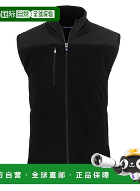 自营 cutter & buckCutter&Buck Cascade生态羊毛男式背心-黑色