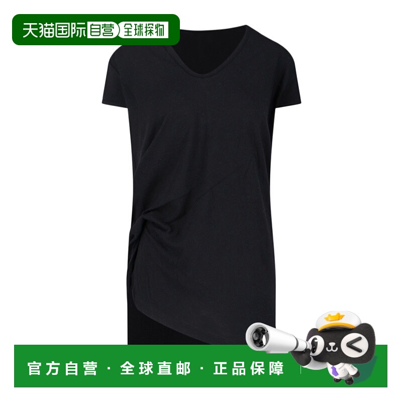 1h可退 香港直邮RICK OWENS 女士T恤 RP02E4206JR09 AW2025 黑色