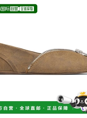 香港直邮J.W. Anderson 女士 黄褐色 Biker 芭蕾鞋 BL0032LA0319