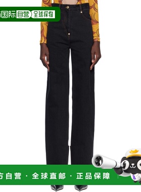 1h可退 香港直邮潮奢 Pushbutton 女士 黑色 Back Panty 牛仔裤 P