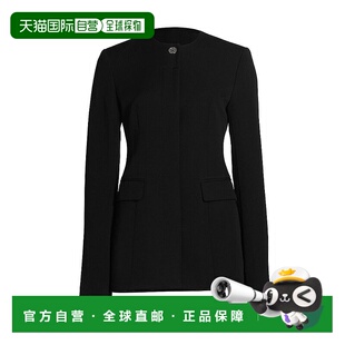 美国直邮 女士短外套 Toteme 外套 进口再 无领收腰西装 1h可退