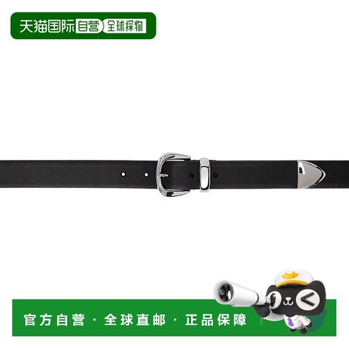 香港直邮潮奢 Anderson'S 男士 黑色 Narrow Veg Tanned Leather