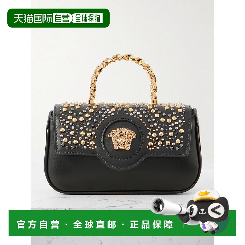 1h可退 香港直邮潮奢 Versace 范思哲 女士 綴飾迷你手提包 10134