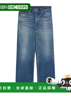香港直邮CELINE 女士牛仔裤 RP09W930FGDP4 SS2026 蓝色 腰带环牛