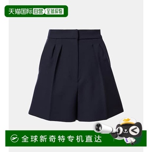 女士 Zic MaxMara 高腰羊毛混紡帆布短褲 麥斯瑪拉 香港直郵潮奢
