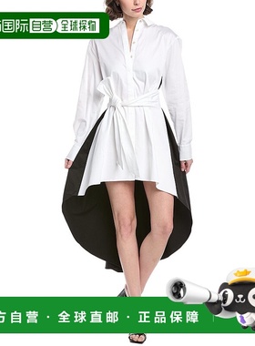 自营 TOCCIN Ariella褶皱飞走衬衫连衣裙-黑色 美国奥莱直发