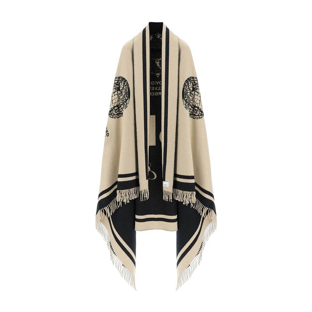 BURBERRY 女士西服 80640651 SS2023 花色 流苏斗篷