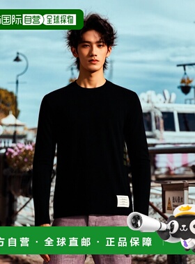 香港直邮THOM BROWNE 男士T恤 AW2024 MJS218AJ0149415蓝色 上衣