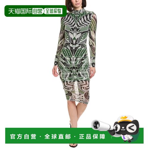 自营Farm Rio中长款连衣裙-红色 美国奥莱直发包臀裙
