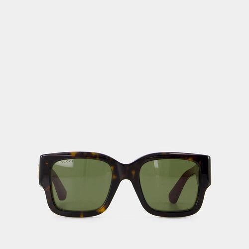 GUCCI 女士眼镜 GG1663S002 CO 棕色 几何框太阳镜