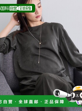 1h可退 日本直邮INDIVI 女装 仿麂皮缎面衬衫 可成套搭配 紫外线