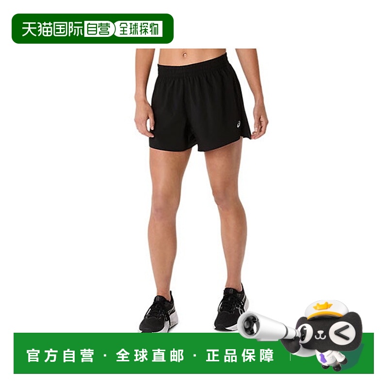日本直邮ASICS 女士速干跑步短裤（4英寸）2012D233-001
