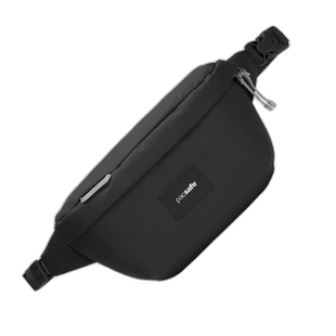 香港直邮Pacsafe细斜孭袋黑色运动户外休闲耐磨结实OP35100100新